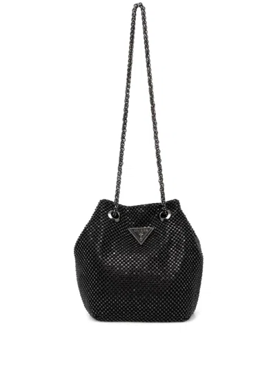 Guess Usa Zalina Bucket Bag In Black