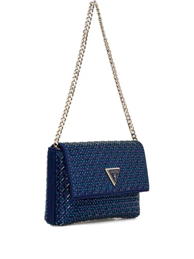 Guess Usa Zalina Embellished Bag In Blue