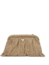Guess Usa Zalina Rhinestone-embellishment Clutch Bag In Gold