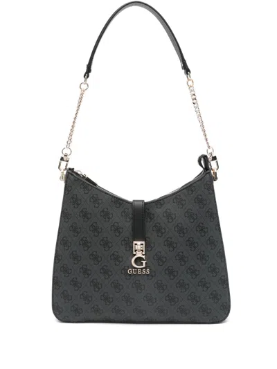 Guess Usa Zamira 4g Shoulder Bag In Grey