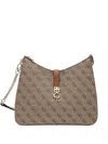 Guess Usa Zamira Monogram-patterned Shoulder Bag