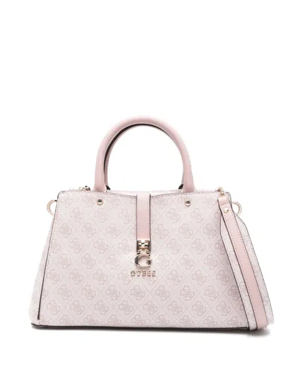 Guess Usa Zamira Quattro G Luxury Tote Bag In Pink