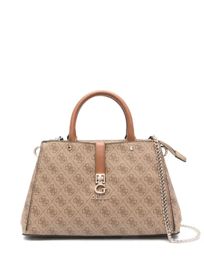 Guess Usa Zamira Tote Bag In Brown