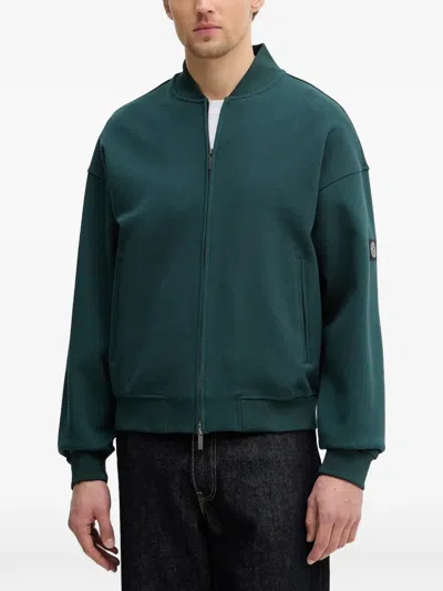 Guess Usa Zip Bomber Jacket In Green