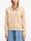 Guess Usa Zip Hoodie In Neutral