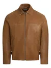 Guess Usa Zip Jacket In Brown