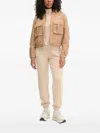 Guess Usa Zip-up Bomber Jacket In Brown