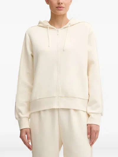 Guess Usa Zip-up Hooded Top In Neutral