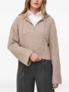 Guess Usa Zip-up Hoodie In Neutral