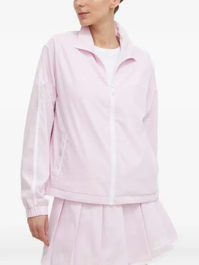 Guess Usa Zip-up Lightweight Jacket In Pink