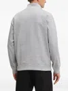Guess Usa Zip-up Sweatshirt In Gray