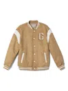 Guess Varsity Jacket In Brown