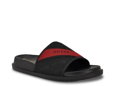 Guess Vellden Slide Sandal In Black