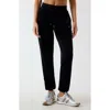 Guess Velvet Joggers In Black