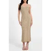 Guess Vera Chevron Knit Dress In Neutral