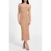 Guess Vera Chevron Knit Dress In Brown