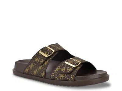 Guess Veribno Sandal In Brown