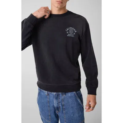 Guess Vintage Collegiate Sweatshirt In Black