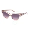 Guess Violet Gradient Or Mirror Cat Eye Ladies Sunglasses Gu00112 57z 56