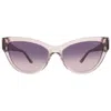 Guess Violet Gradient Or Mirror Cat Eye Ladies Sunglasses Gu00112 57z 56 In Multi