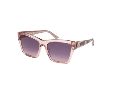 Guess Violet Mirror Cat Eye Ladies Sunglasses Gu00113 57z 55 In Pink