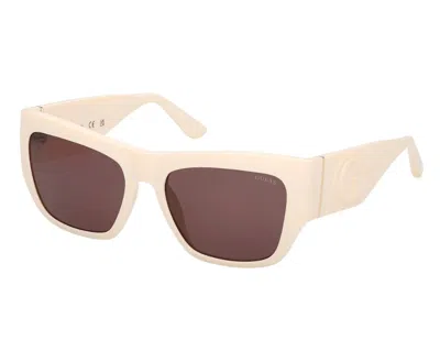 Guess Violet Square Ladies Sunglasses Gu00252 25y 54 In Neutral