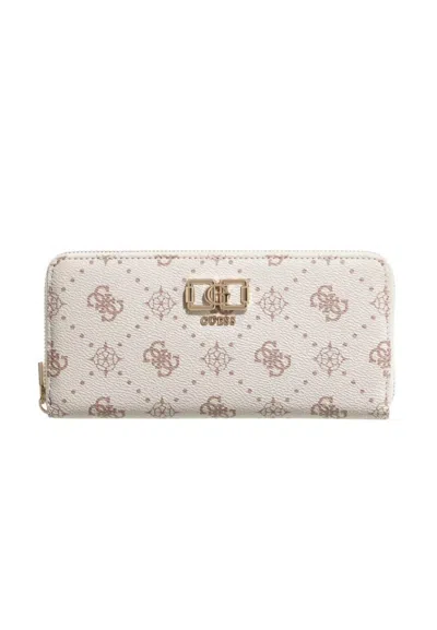 Guess Wallet Emelie Logo Slg In Avorio