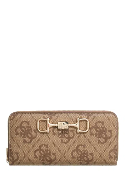 Guess Wallet Janie Logo Slg In Beige