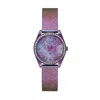 Guess Women's Analog Iridescent Mesh Watch 32mm