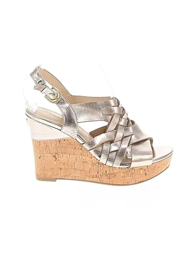 Pre-owned Guess Wedges In Silver