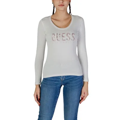 Guess White Cotton Long Sleeve In Gray