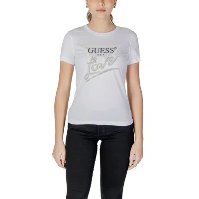 Guess White Cotton T-shirt