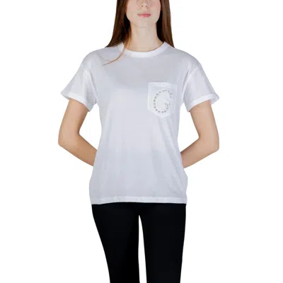 Guess White Cotton T-shirt