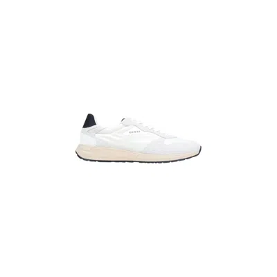 Guess White Polyester Athletic Sneakers In Multi