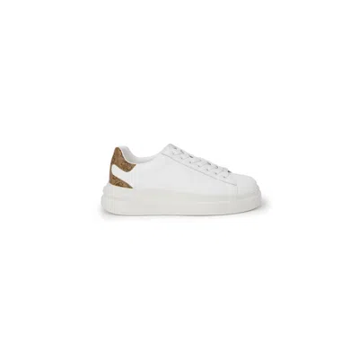 Guess White Polyethylene Low Top Sneakers In Multi