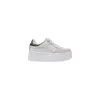 Guess White Polyethylene Platform Pumps In Gray