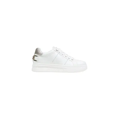 Guess White Polyethylene Platform Sneakers In Multi