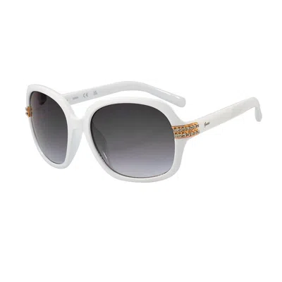 Guess White Resin Sunglasses In Blue
