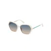Guess White Resin Sunglasses In White