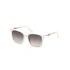 Guess White Resin Sunglasses In White