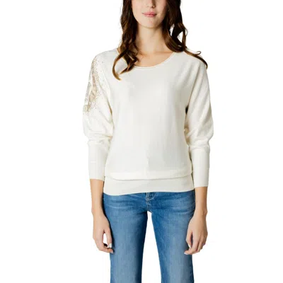 Guess White Viscose Tops & T-shirt In Yellow