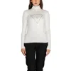 Guess White Viscose Sweater In White