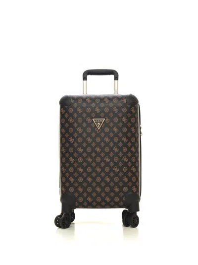 Guess Wilder  4 Wheels Trolley In Brown