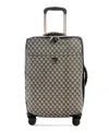 Guess Wilder G Wave 20 In 8-wheel Suitcase In Black Logo