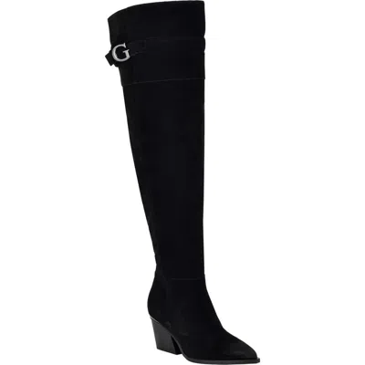 Guess Wilton Over The Knee Boot In Black