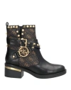 Guess Woman Ankle Boots Black Size 6 Synthetisches Material In Black