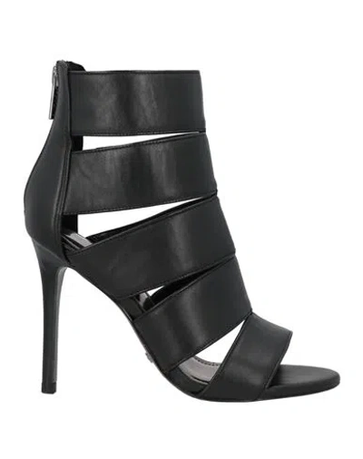 Guess Woman Ankle Boots Black Size 8 Textile Fibers
