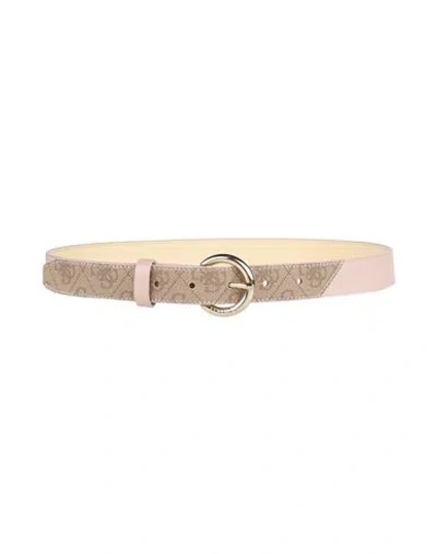 Guess Woman Belt Pink Size S Polyurethane