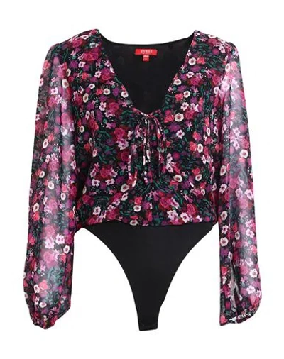 Guess Woman Bodysuit Purple Size L Polyester