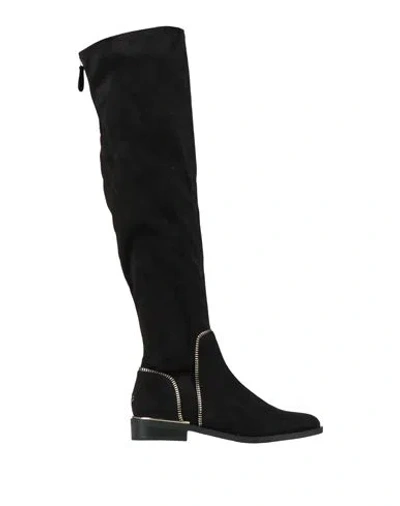 Guess Woman Boot Black Size 6 Textile Fibers